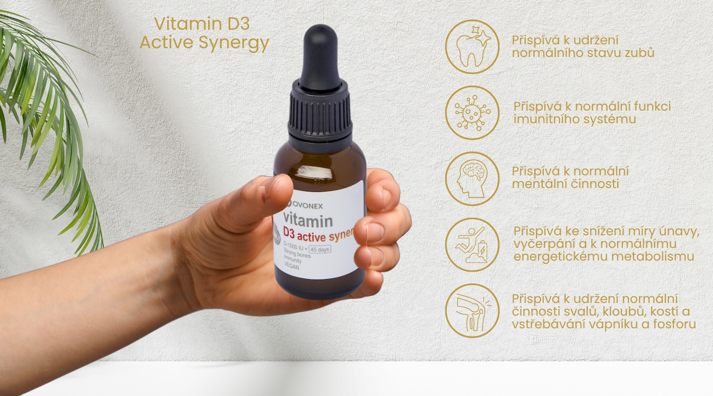 Vitamin D3 Active Synergy, tekutý